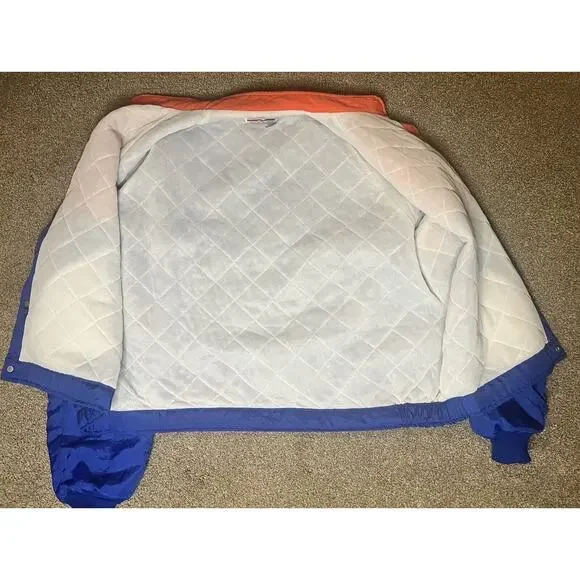 Vintage Broncos NFL Nylon 80s Button Up Jacket XL Made In USA Swingster - Picture 13 of 14